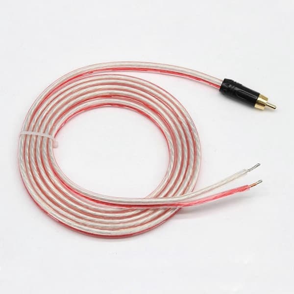Erstatningsreparasjon Høyttalerledning Kabel 1,5m Med RCA-plugg Til Avisolerte Ender