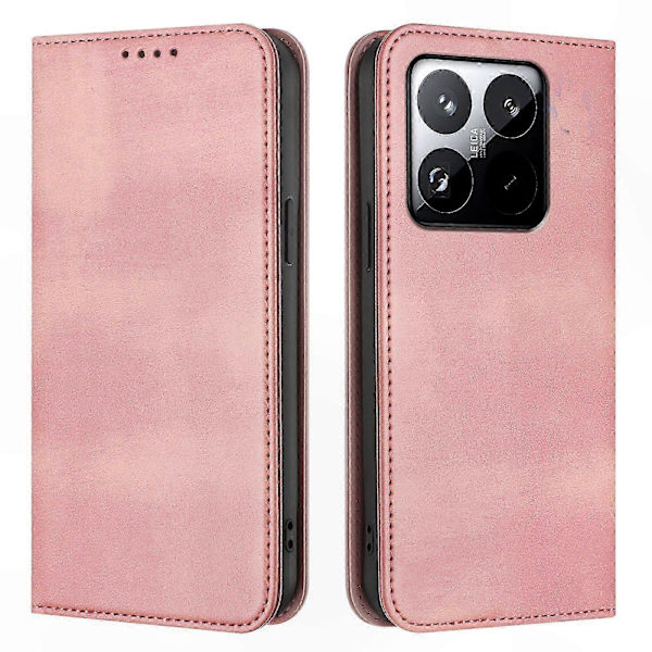 Retro Textur Läder Plånboksfodral för 15T Telefonfodral Pink
