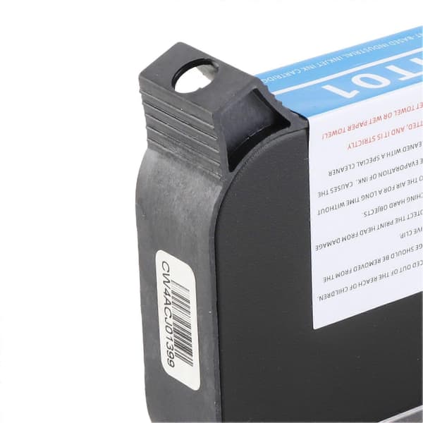 42ML Håndholdt Printer Blækpatron Hurtigtørrende Inkjet Printer Patron Udskiftning 12.7mm Sort