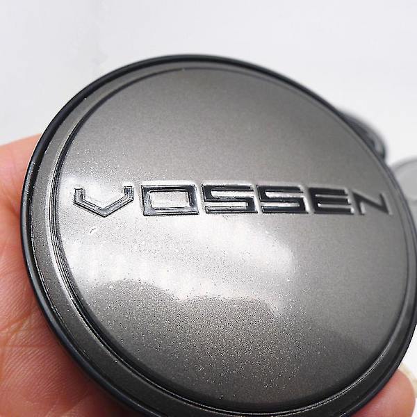 4 stk. 68mm 62mm Vossen hjulcenterkapsel Suv fælge udskiftning støvtæt navkapsel navkapsler bil styling tilbehør Silver