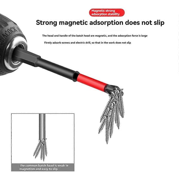 6 stk. S2 25-150mm Slagskrutrekkerbits Sett As Shown