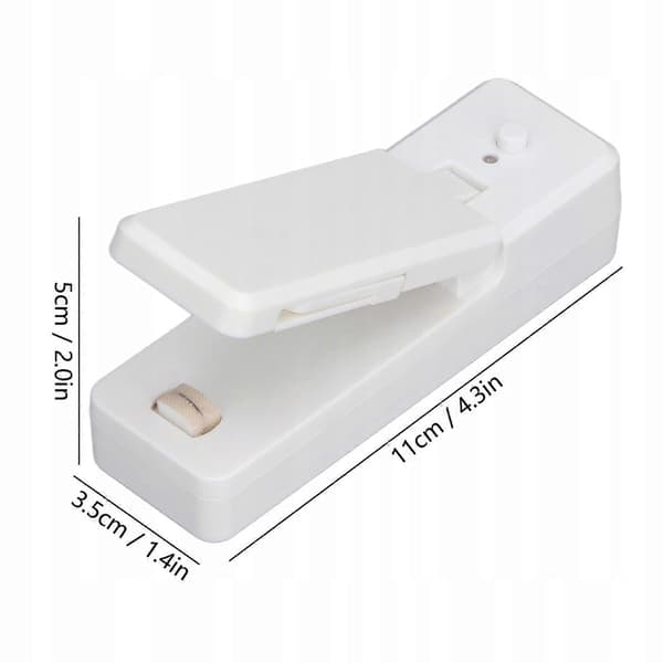 Bærbar Mini Poseforsegler med Magnet white
