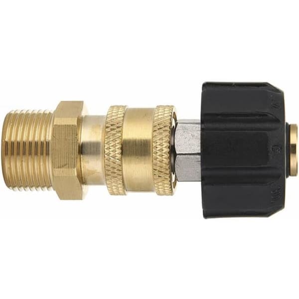 M22-14 Högtryckstvättadapterset, 3/8 Snabbkoppling Sviveladaptrar, Hane Högtrycksvattenpistol, Trädgårdsslanganslutning 12 cm