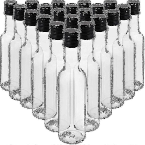 Mini Flaskor (24-pack) - Återanvändbara 50 ml Tomma Flaskor Med Skruvlock Och Tratt