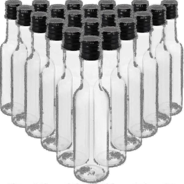 Mini Pullot (24 kpl) - Uudelleenkäytettävät 50 ml Tyhjät Pullot Kierrekorkilla Ja Suppilolla
