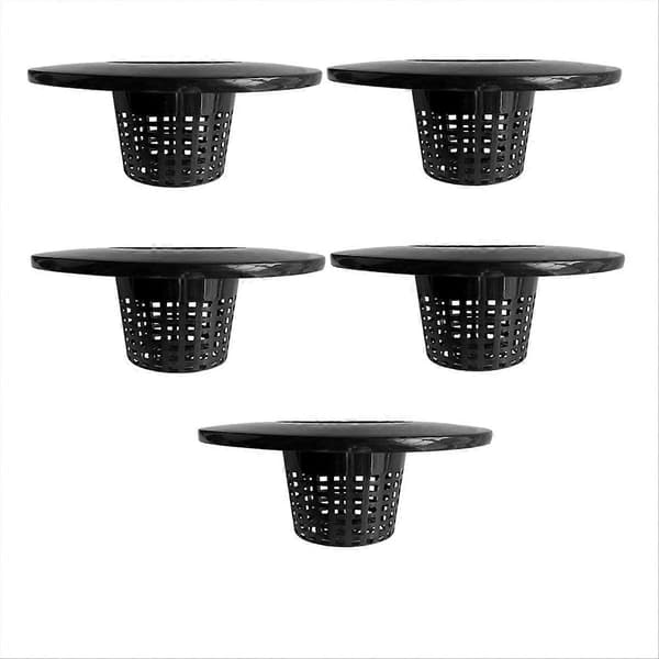 6 tommer netpotter til 5 gallon spand brede låg (5 pak), netkopper