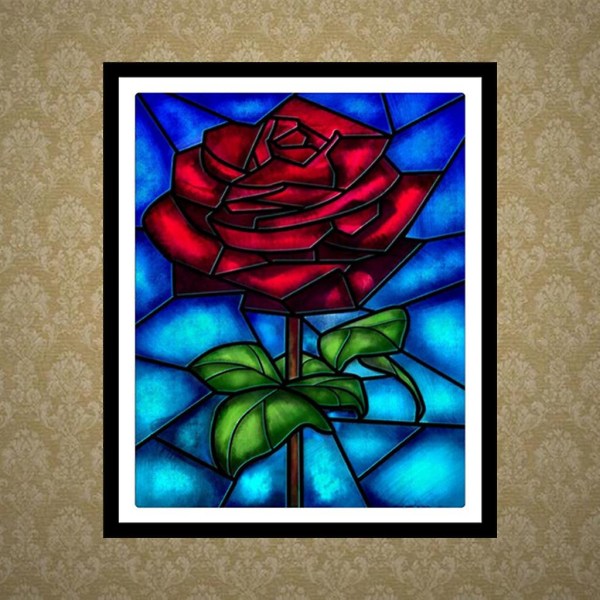 Flower 5d Diy Diamond Paint Broderi til Cross Craft Stitch Kit Home Wall Deco