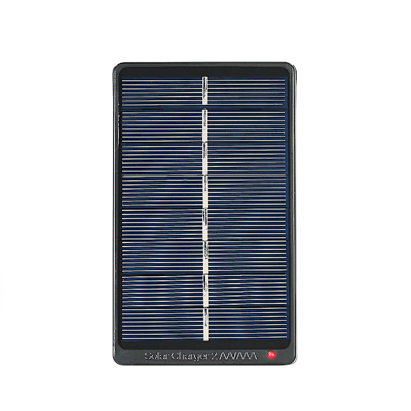 2*aa/aaa genopladelige batterier oplader solcelledrevet oplader 1w 4v solpanel til batteriopladning