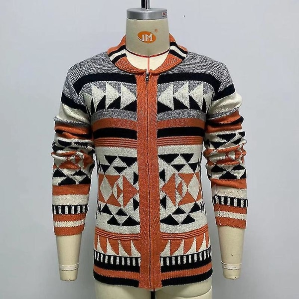 Herre Cardigan Sweater Vinterstrik Langærmet 2xl