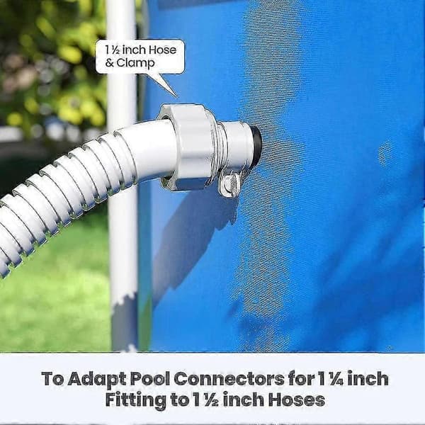 4 kpl Intex Type B uima-allastarvikkeiden sovitin 29061E letkuliitäntätarvikkeelle