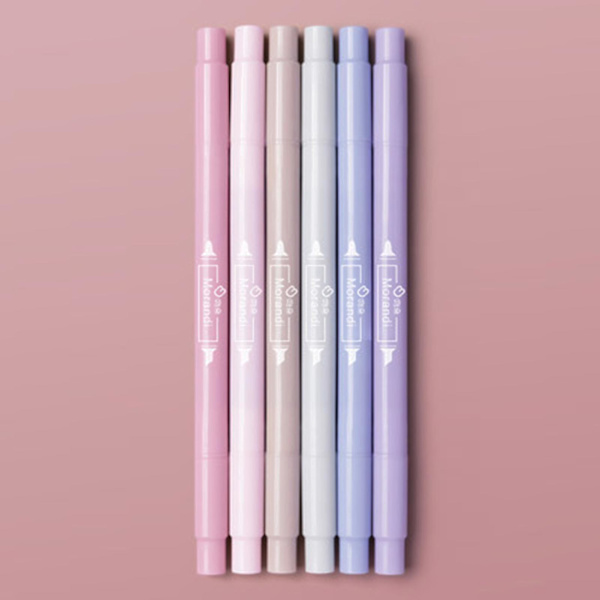 6 stk. highlighter-markeringspenne - bibel-highlighters og penne med assorterede farver til journal, planlægger og noter Light Talk
