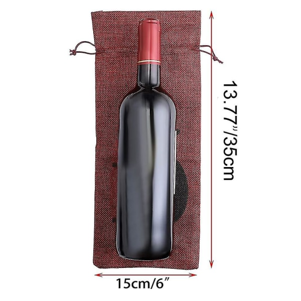 1 til 10 lerretsvinposer Blind vinsmaking, vinposer bryllupsbordnumre, vinsmakingsposer, fest blue