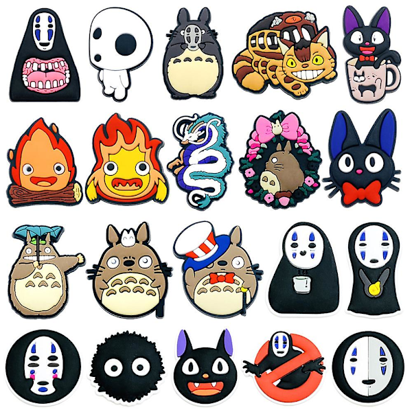 20 kpl Anime Spirited Away -sarjan hahmokorukoristeita Crocs-puukenkäsandaaleihin Koristetarvikkeet Lahjat