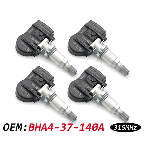 4 stk. Tpms dæktryksensor Bha4-37-140a til Mazda 2 3 5 6 Mazda Cx-3 Cx-5 Cx-7 Cx-9 Mx-5 Rx-8 2004-2020