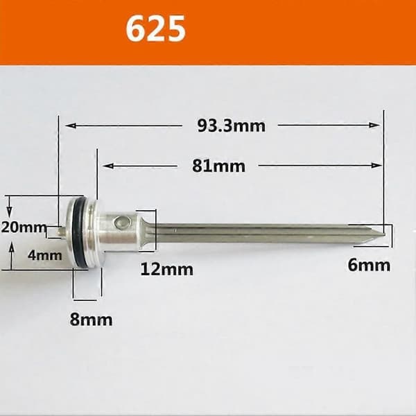 Effektive pneumatiske spikerpinner, kompatible med luftspikerpistoler som T50DC og andre (P625B).