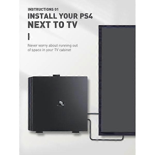 Sopii PS4-konsolin seinätelineeseen, seinäkiinnitys PS4 Pro