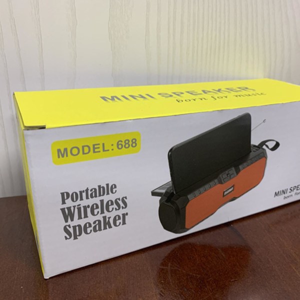 Skrivbords Bluetooth-kompatibel 5.0 Högtalare Solcells Ljudfält 1200mah Batteri
