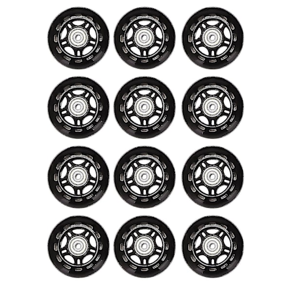 12 st Inline Skate Wheels Nybörjare Rullskridskor Hjul 70x24mm