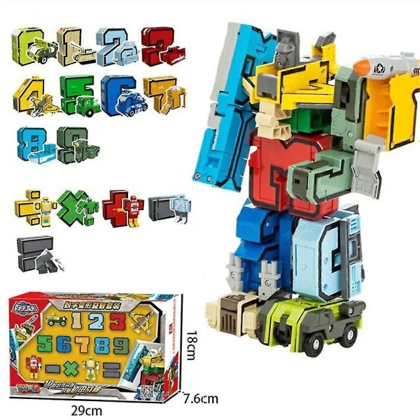 Kreative blokke, der samler pædagogiske blokke, actionfigur, transformationsnummer, robotdeformationsrobotlegetøj
