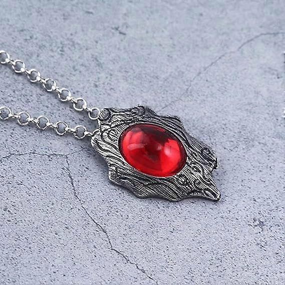 Gaming Peripherals Devil May Cry Dante's Amulet Halskjede Rødt Krystallanheng Gave til Menn Kvinner