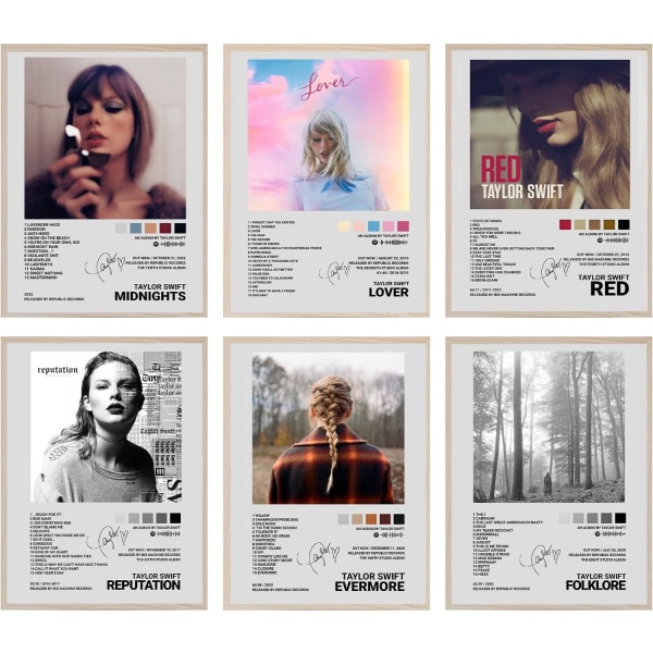 (20 x 25 cm) Taylor Swift-omslag Signert Limited Edition