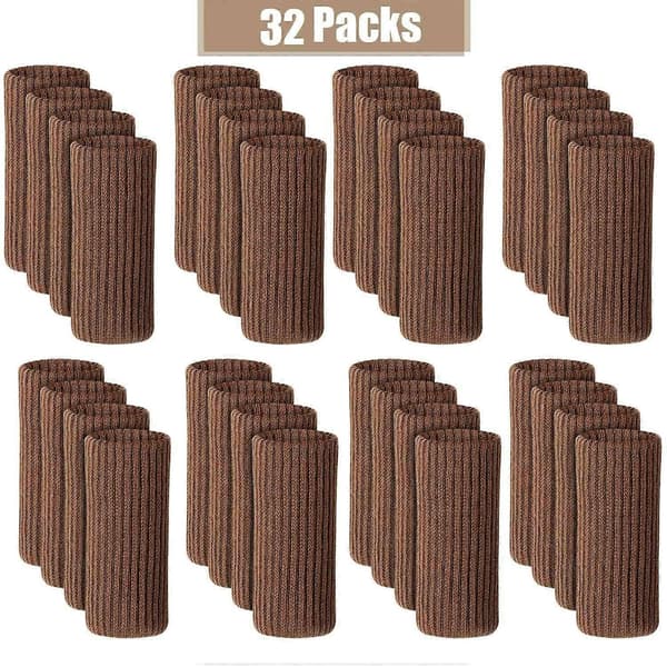 32-pack stolsbensstrumpor stickade möbelstrumpor ben golvskydd möbelbordsfötter