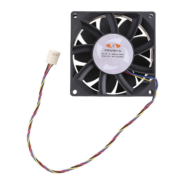 KZ8025B012U 8 cm:n tuuletin 12V 1,00A 4 johtoa 4-napainen nopea palvelimen virran jäähdytystuuletin