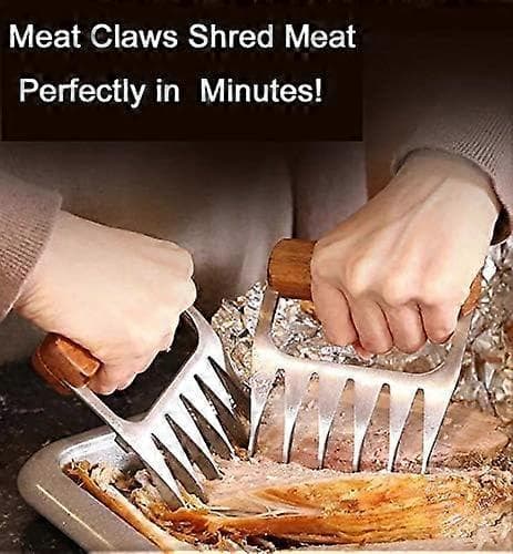 Kødkløer, Pulled Pork Shredders, Løft & Grip & Træk & Riv Grillgafler, Låsbar