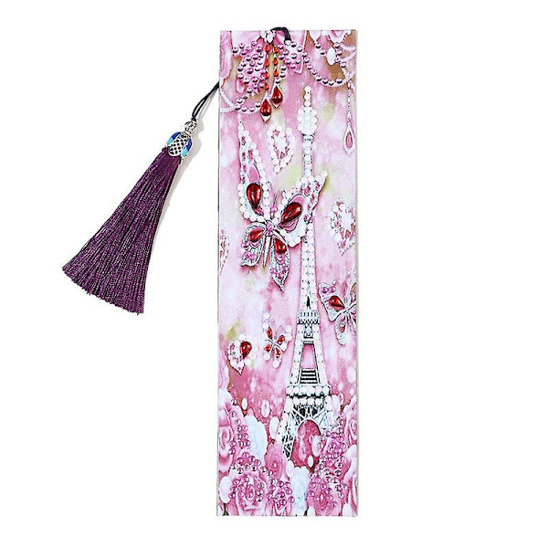 5d Diy Bokmärken Läder Tassel Bokmärken Pärlade Bokmärken Vuxen