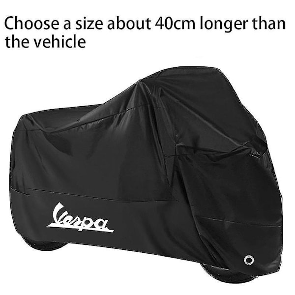 Cover Vattentätt Dammtät Uv-skyddande cover för Piaggio Vespa Scooter Gts Lx Lxv Sprint Primavera M for 160cm