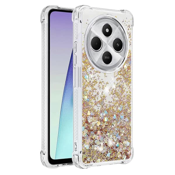 Deksel til Xiaomi Redmi 14C 4G Multicolor Gold/Hearts