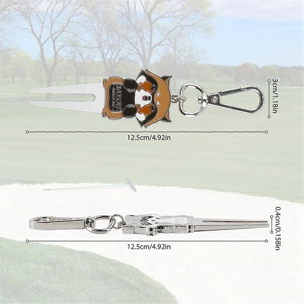 WOSOFE Golf Putting Green Gaffel Multifunksjonell Plenreparasjon Golfgaffel
