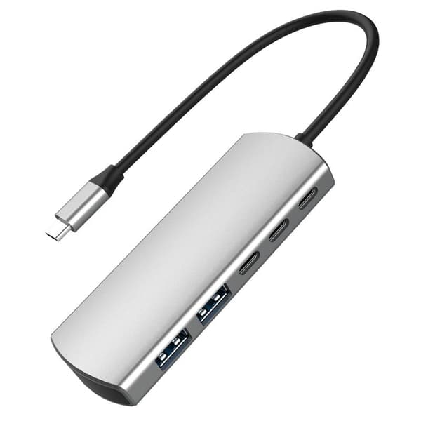5-i-1 Typ-C-hubbadapter med USB-C PD