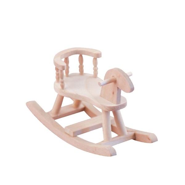 Gyngestoler for barn Små tremøbler Miniatyrstolfigurer Mini trestol Trepynt