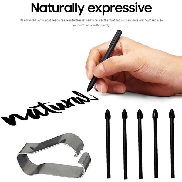 25 stk. stylus refill udskiftning stylus touch pen spids substitut nib til Galaxy Note20/Note10/Tab S6/Tab S7-Sort