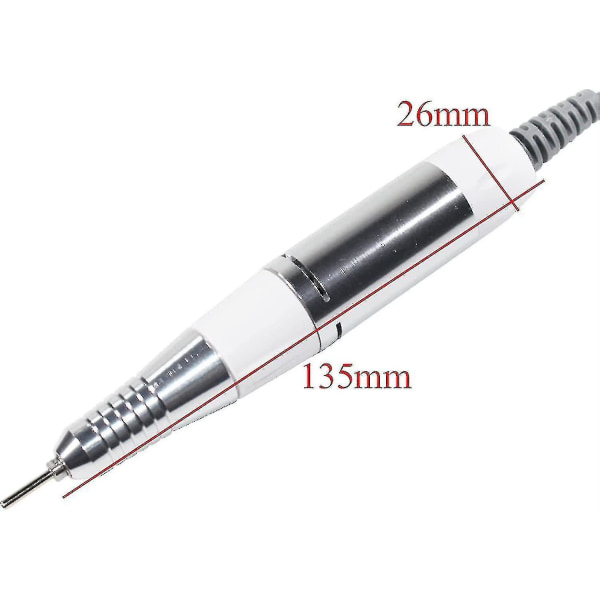 Professionell Elektrisk Nail Art Drill Pen Handtag Fil Polish Slipmaskin Handstycke Manikyr Pedikyr Verktyg Nagelborr Tillbehör