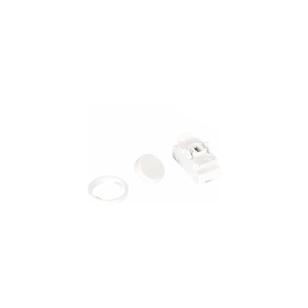 OJ-336 5-pack 2A 250V Infälld Vippströmbrytare med Ring och Vipparm Vit