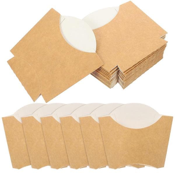Western Food Boxes Kraftpapper Party Snack Boxes för packning 100 st