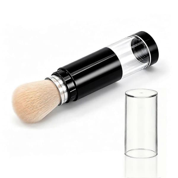Pudderbørste Genopfyldelig pudderbørste Foundationbørste Highlighterbørste Makeupbørste til rejser