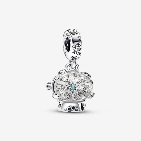 Pandora - Snowflake Snow Globe Charm - Sterling Silver