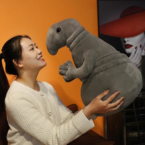 Vercico Zhdun Meme Plush Toys Waiting Statue Tubby Gray Blob Plush Toy Soft Stuffed Doll Homunculus Loxodontus Creative Nice 30cm Tall