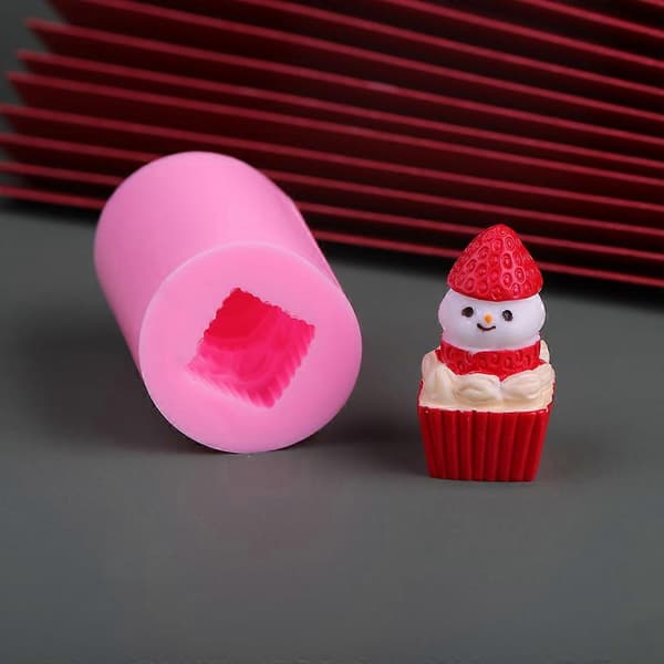 Form til lysfremstilling Julelysform til gør-det-selv julehåndværksdekorationer Strawberry snowman