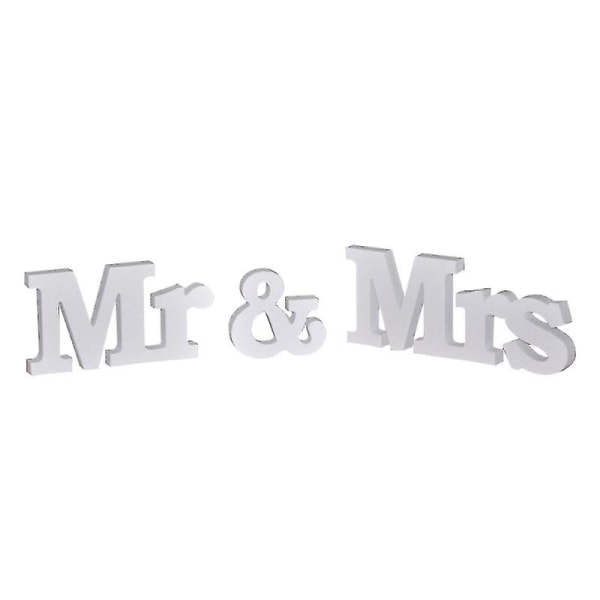 1 sæt Mr & Mrs Pvc Letters