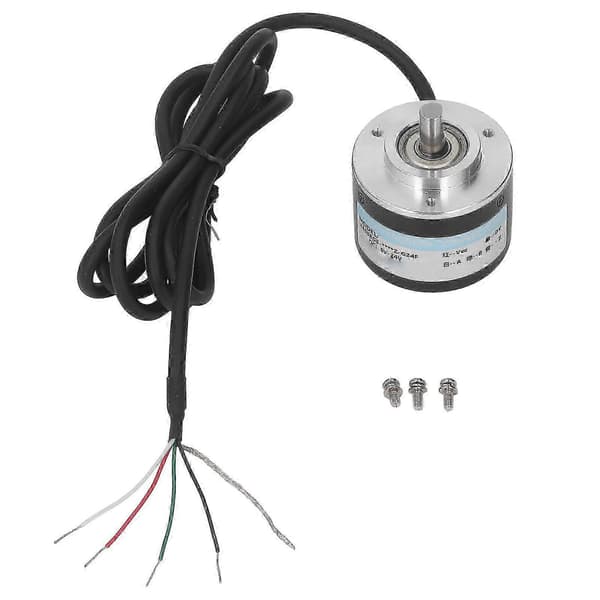2-faset inkrementel roterende encoder 50 mm udvendig diameter IP50 PNP roterende encoder DC5-24V 600P/R 2025