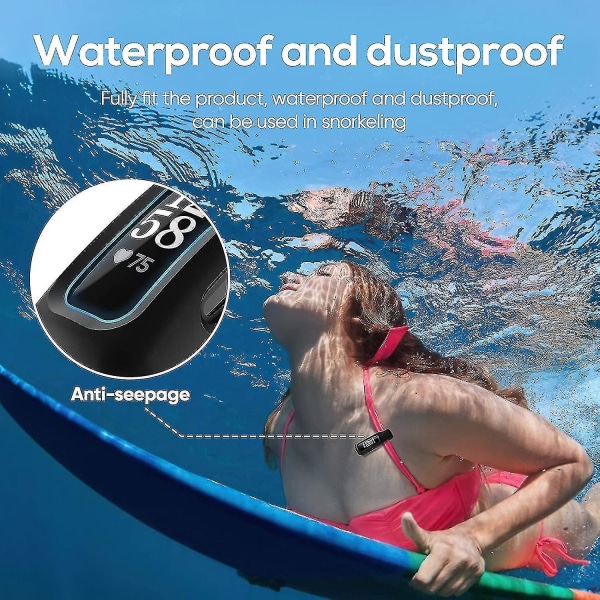 Klippfodral tillbehör för Fitbit Inspire 2, svart