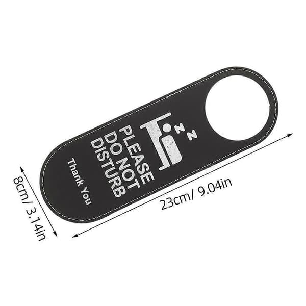 Stör ej-dörrskylt för hotell 12 st 24X8CM Black