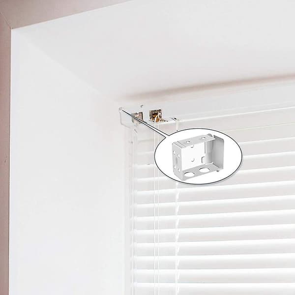 4-pakks Premium Blind Brackets – Premium Metallfestebraketter for Montering av Persienner