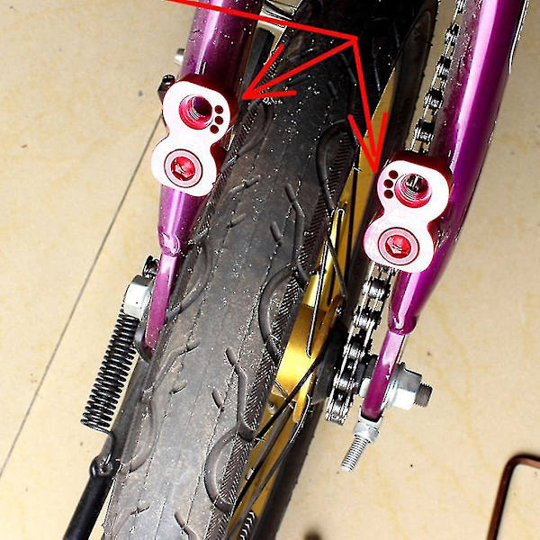 Cykel V-bromsförlängning 406 till 451 Konverteradapter Förlängare Pivot Ramskruvar Kit Cykeltillbehör Red