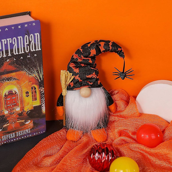 2 kpl Halloween-tonttujen pehmolelukoristeita Halloween-kääpiönukke Pehmolelu Kotitalouden koristeet