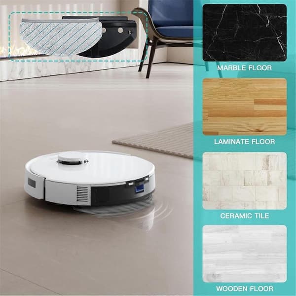 Moppeklude med moppeplader til Ecovacs Deebot N20 / N20 Plus / N20 Pro Plus robotstøvsuger moppepude moppeholder As Shown